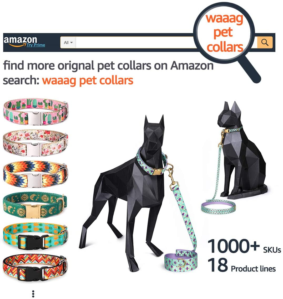 Pet Supplies, (Tropical Pineapple) Cat Collar, Dog Collar, Cat Leash, Dog Leash, Small Dog Collar, Medium Dog Collar, Large Dog Collar (Pet Collar, XXS)